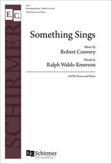 Something Sings SATB choral sheet music cover